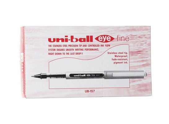 Uni-Ball Eye Fine Rollerball Pens 0.7 mm Pk/12 -Red