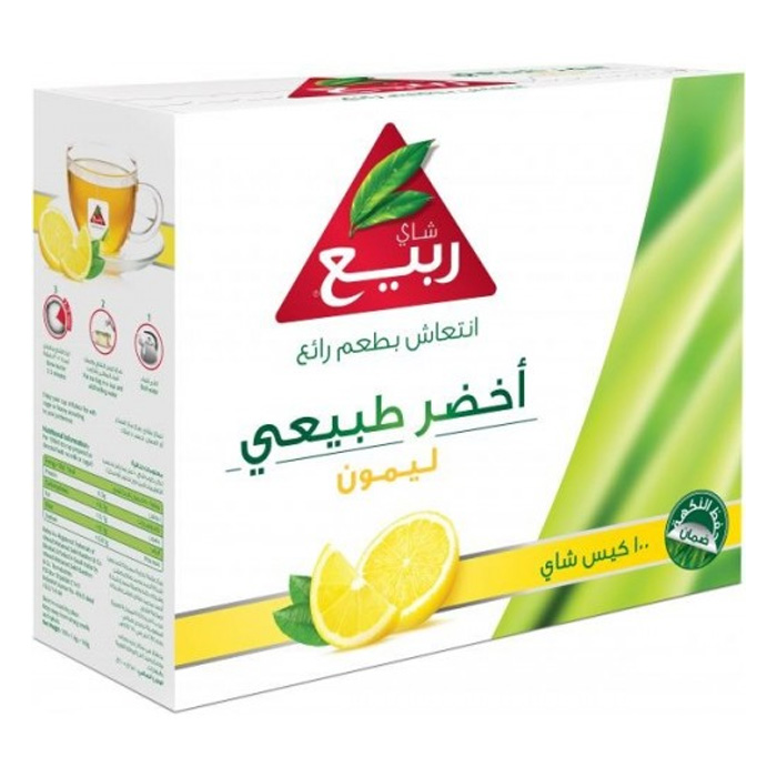 Rabea Green Tea Lemon &amp; Ginger 100*12