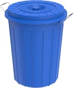 Garbage Barrel 80 Litre - Black