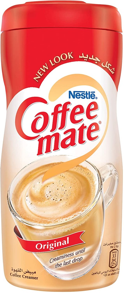 Nestle Coffee Mate Creamer Free Fat Bottle 15X400G