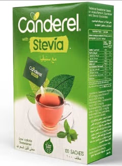 Canderel With Stevia Low Calorie Sweetener - 100 Sachets