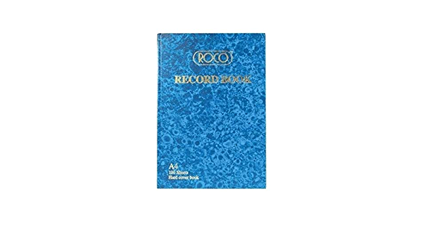 Roco RECORD BOOK A5 SIZE 100 SHEET