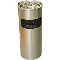 [60202247] Metal Smoke Trash bin 25CM X 61CM